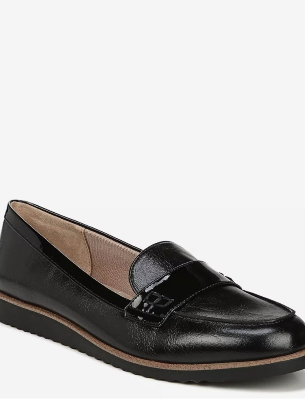 Life Stride Zee Classic Black Women's Penny Loafers Sz 7 New In Box